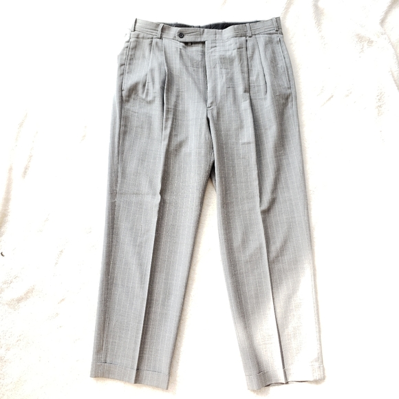 Gray Wool Pinstripe Summer Suit - Picture 9 of 11